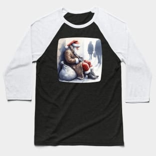 Homeless Santa Baseball T-Shirt